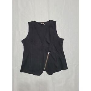 J. Jill - Zipper Vest Black - NEW - XL